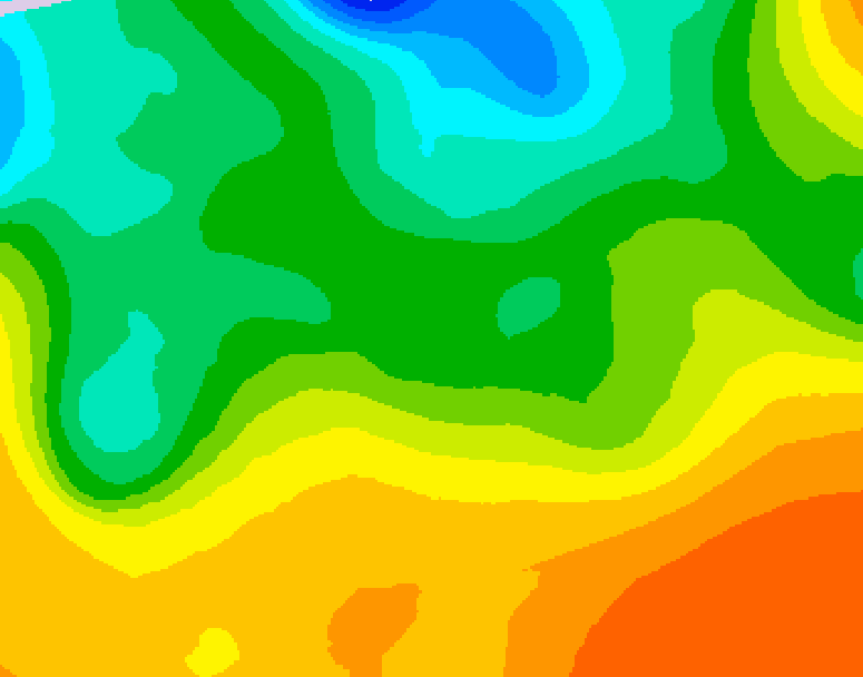 GDPS 500 millibar geopotential height 072 hour forecast chart for Canada based on 2026/05/23 0000Z data