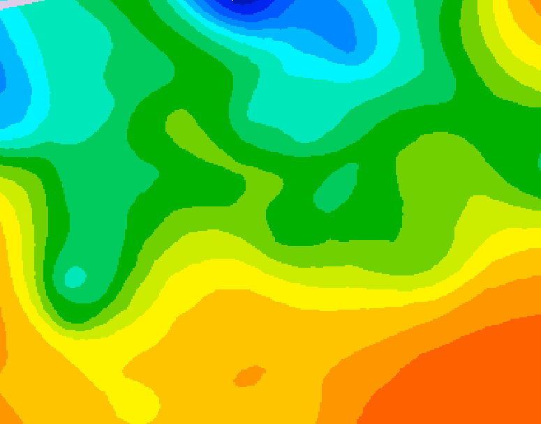 GDPS 500 millibar geopotential height 078 hour forecast chart for Canada based on 2026/05/23 0000Z data