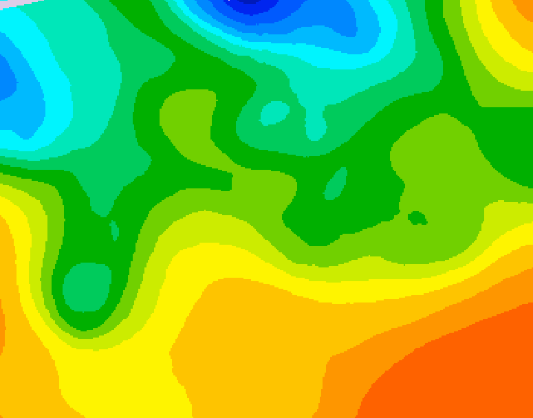 GDPS 500 millibar geopotential height 084 hour forecast chart for Canada based on 2026/05/23 0000Z data