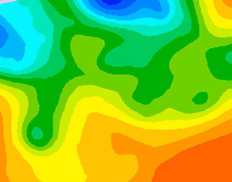 GDPS 500 millibar geopotential height 090 hour forecast chart for Canada based on 2026/05/23 0000Z data