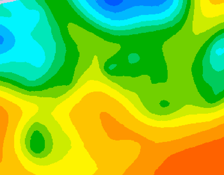 GDPS 500 millibar geopotential height 108 hour forecast chart for Canada based on 2026/05/23 0000Z data
