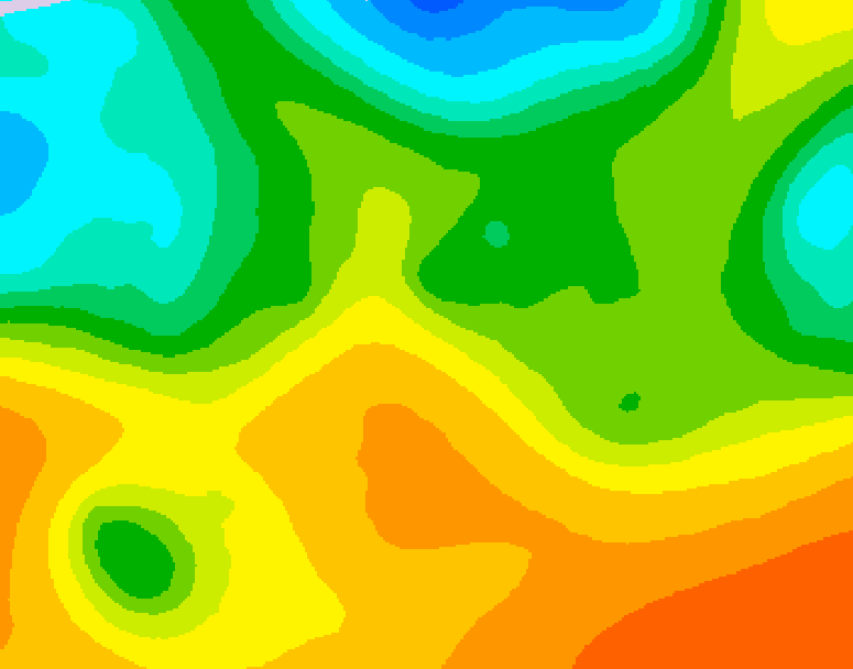 GDPS 500 millibar geopotential height 114 hour forecast chart for Canada based on 2026/05/23 0000Z data