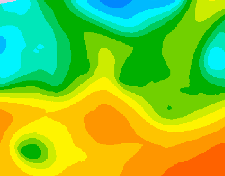GDPS 500 millibar geopotential height 120 hour forecast chart for Canada based on 2026/05/23 0000Z data