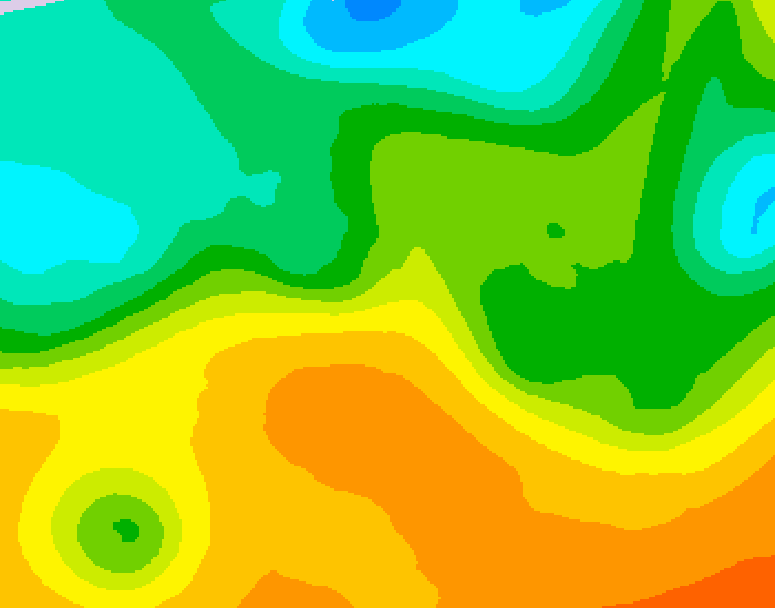 GDPS 500 millibar geopotential height 138 hour forecast chart for Canada based on 2026/05/23 0000Z data