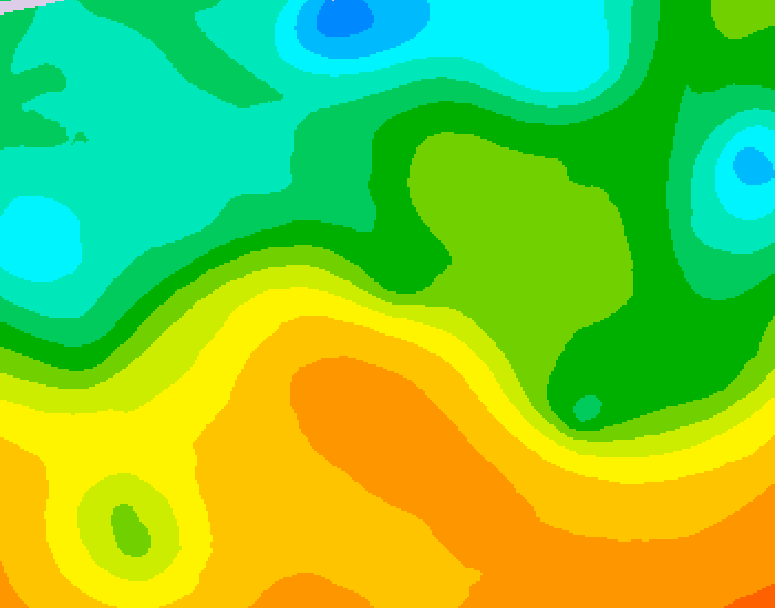 GDPS 500 millibar geopotential height 150 hour forecast chart for Canada based on 2026/05/23 0000Z data