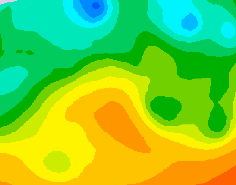 GDPS 500 millibar geopotential height 180 hour forecast chart for Canada based on 2026/05/23 0000Z data