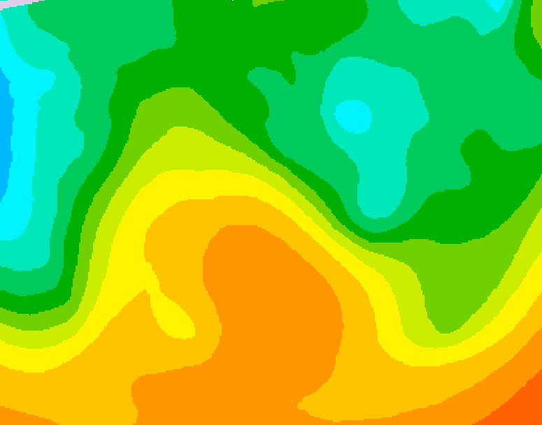 GDPS 500 millibar geopotential height 234 hour forecast chart for Canada based on 2026/05/23 0000Z data