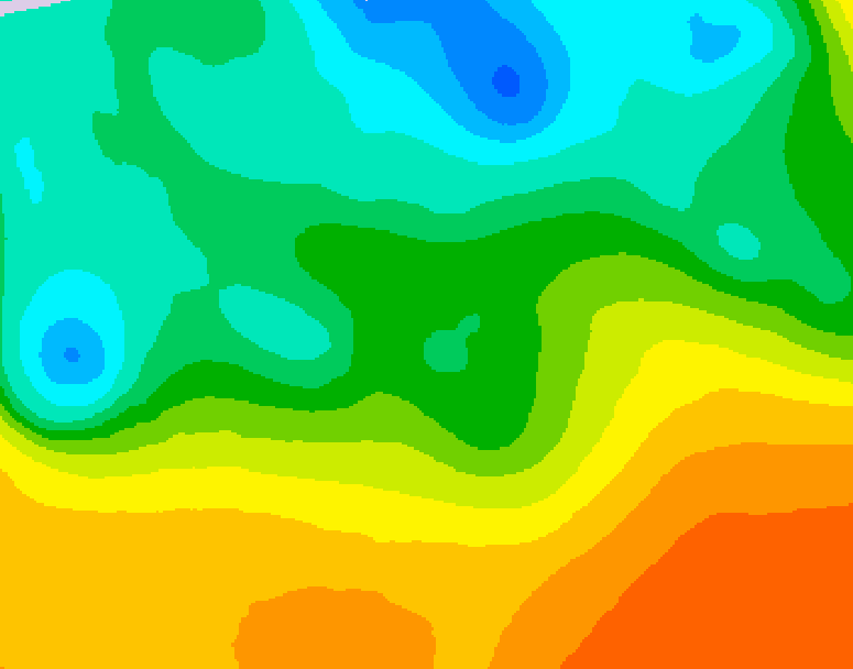 GDPS 500 millibar geopotential height 042 hour forecast chart for Canada based on 2026/05/23 1200Z data