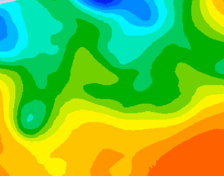 GDPS 500 millibar geopotential height 066 hour forecast chart for Canada based on 2026/05/23 1200Z data