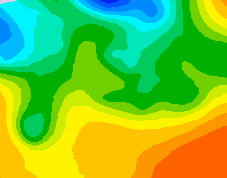 GDPS 500 millibar geopotential height 072 hour forecast chart for Canada based on 2026/05/23 1200Z data