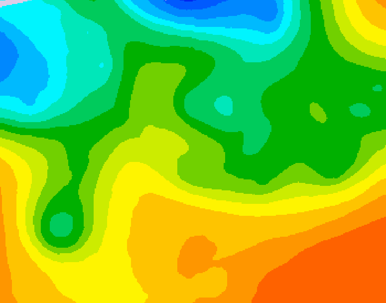 GDPS 500 millibar geopotential height 078 hour forecast chart for Canada based on 2026/05/23 1200Z data