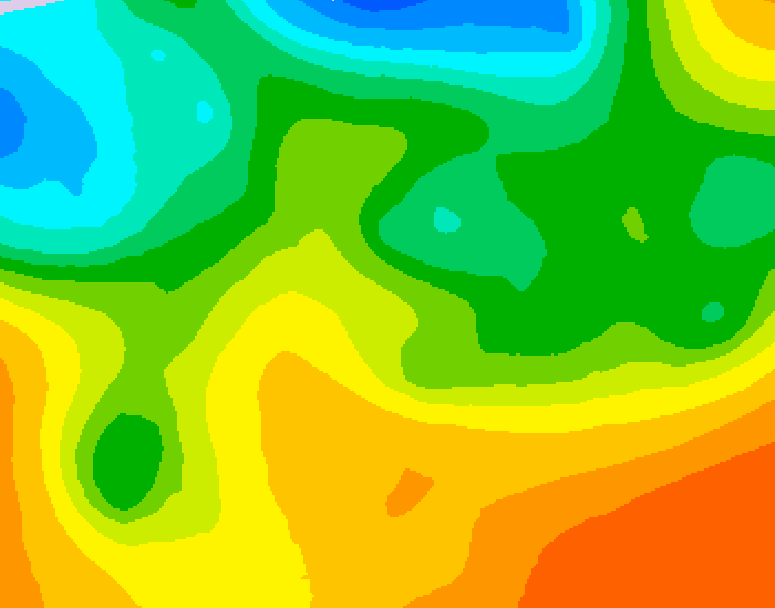 GDPS 500 millibar geopotential height 084 hour forecast chart for Canada based on 2026/05/23 1200Z data