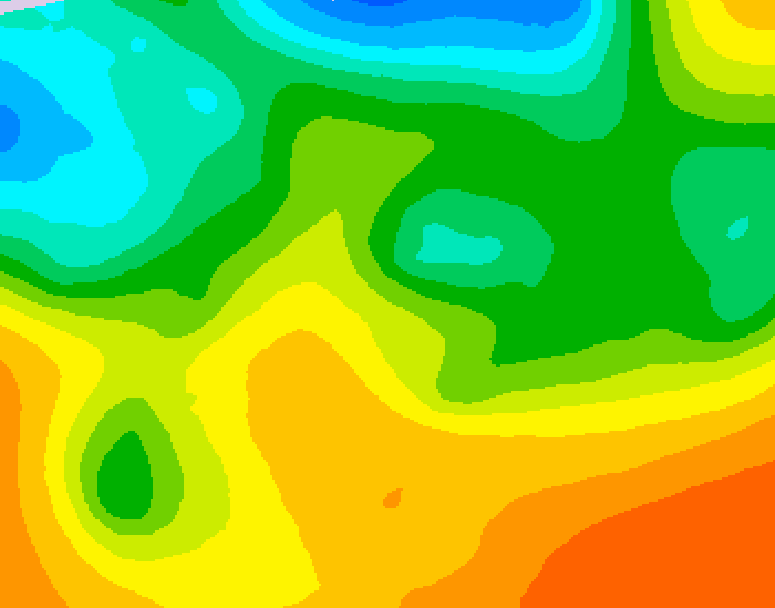 GDPS 500 millibar geopotential height 090 hour forecast chart for Canada based on 2026/05/23 1200Z data