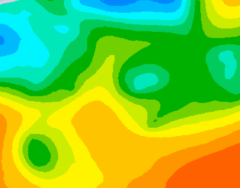 GDPS 500 millibar geopotential height 096 hour forecast chart for Canada based on 2026/05/23 1200Z data