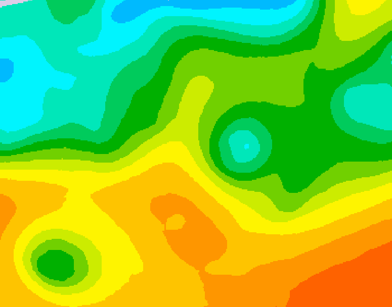 GDPS 500 millibar geopotential height 108 hour forecast chart for Canada based on 2026/05/23 1200Z data