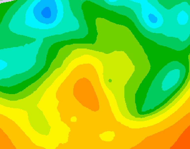 GDPS 500 millibar geopotential height 156 hour forecast chart for Canada based on 2026/05/23 1200Z data