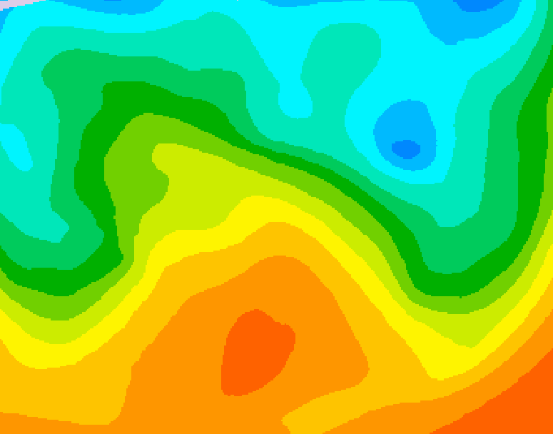 GDPS 500 millibar geopotential height 234 hour forecast chart for Canada based on 2026/05/23 1200Z data