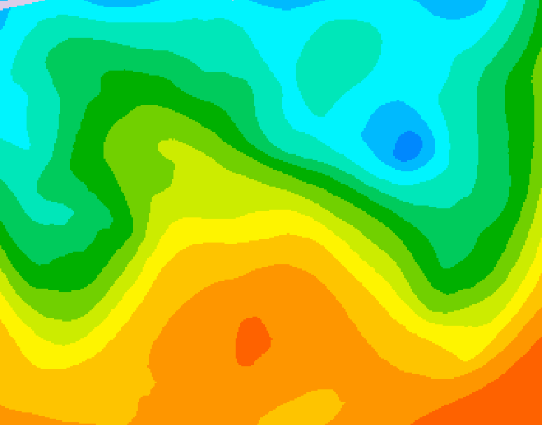 GDPS 500 millibar geopotential height 240 hour forecast chart for Canada based on 2026/05/23 1200Z data