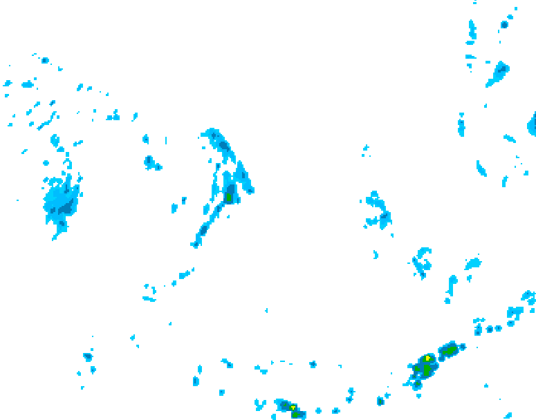 GDPS precipitation 126 hour forecast chart for Canada based on 2026/05/23 0000Z data