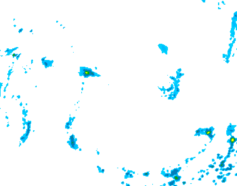 GDPS precipitation 228 hour forecast chart for Canada based on 2026/05/23 0000Z data