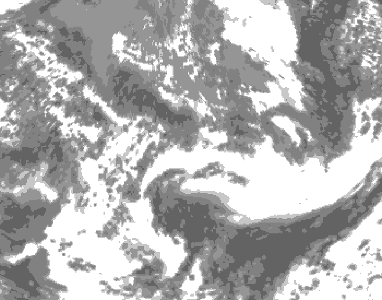 GDPS total cloud 006 hour forecast chart for Canada based on 2026/05/23 0000Z data