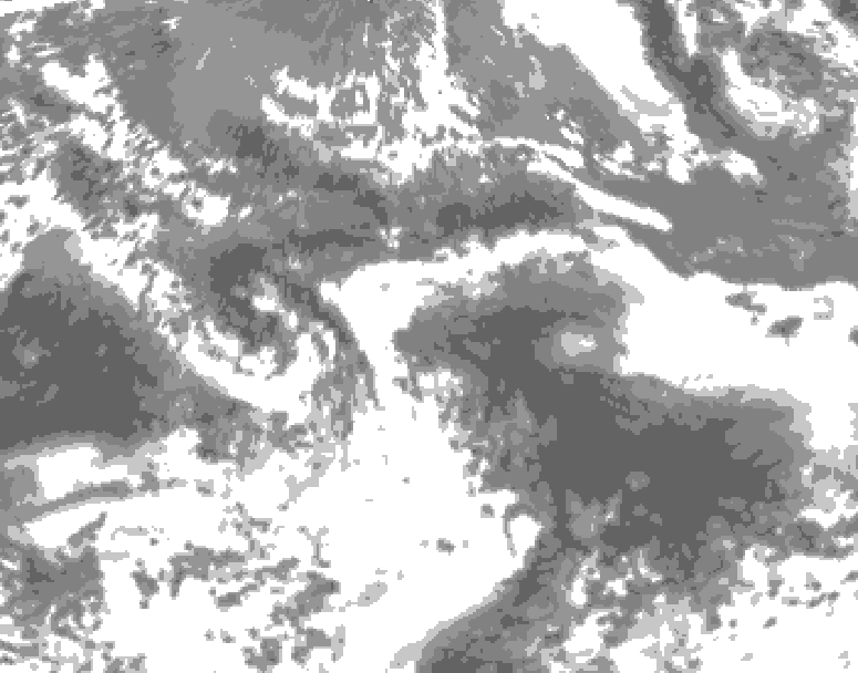 GDPS total cloud 048 hour forecast chart for Canada based on 2026/05/23 0000Z data