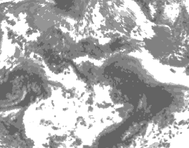 GDPS total cloud 060 hour forecast chart for Canada based on 2026/05/23 0000Z data