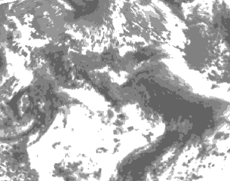 GDPS total cloud 066 hour forecast chart for Canada based on 2026/05/23 0000Z data