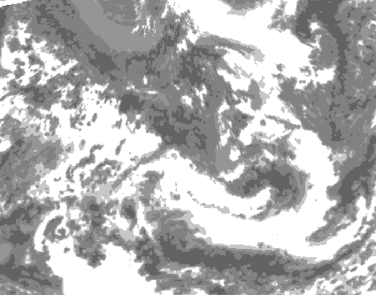 GDPS total cloud 180 hour forecast chart for Canada based on 2026/05/23 0000Z data