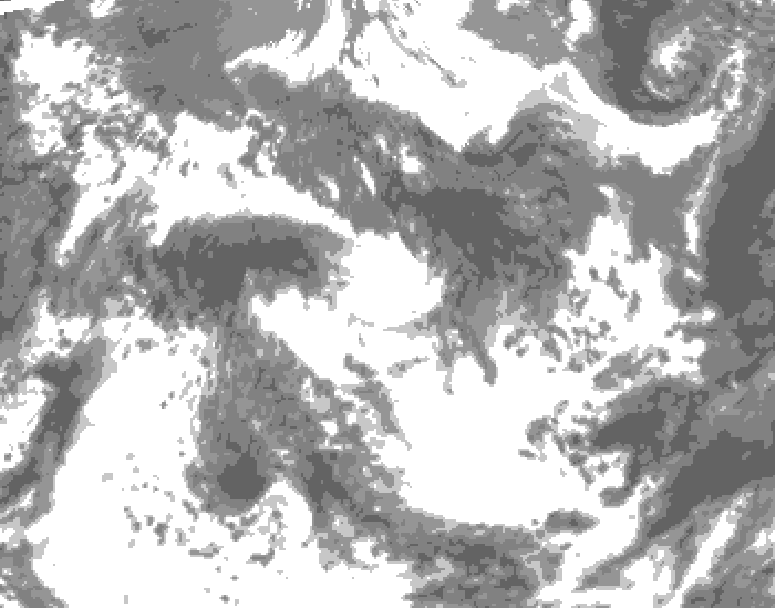 GDPS total cloud 216 hour forecast chart for Canada based on 2026/05/23 0000Z data