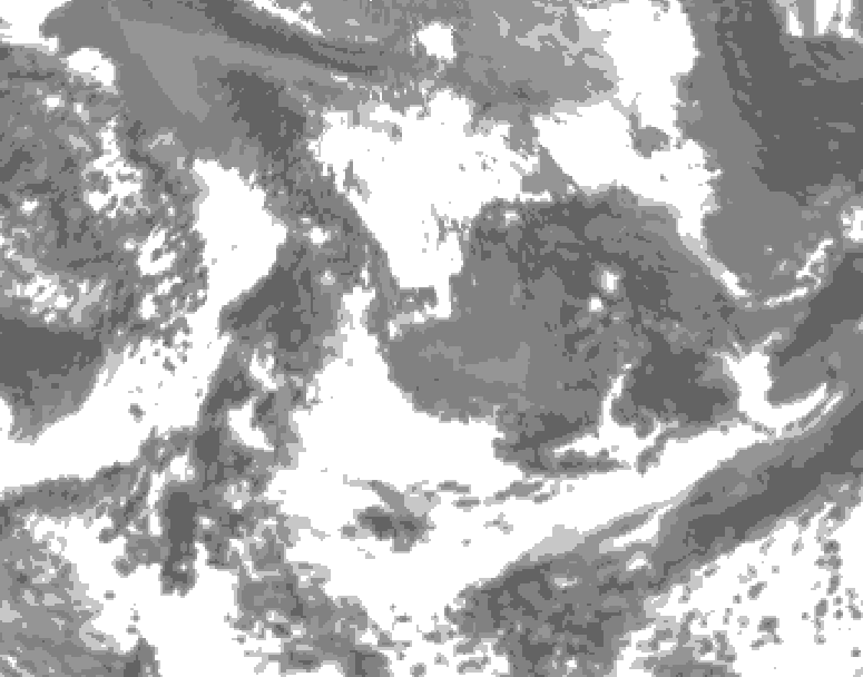GDPS total cloud 090 hour forecast chart for Canada based on 2026/05/23 1200Z data