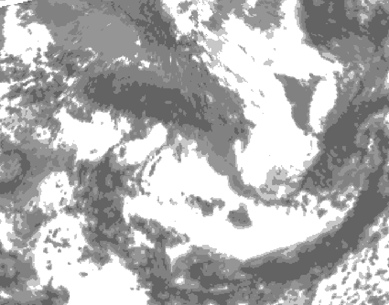 GDPS total cloud 168 hour forecast chart for Canada based on 2026/05/23 1200Z data