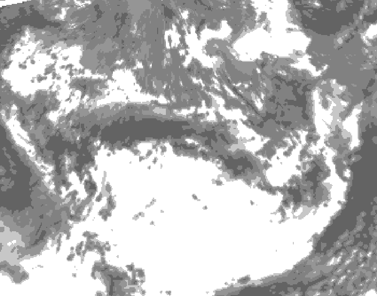 GDPS total cloud 234 hour forecast chart for Canada based on 2026/05/23 1200Z data