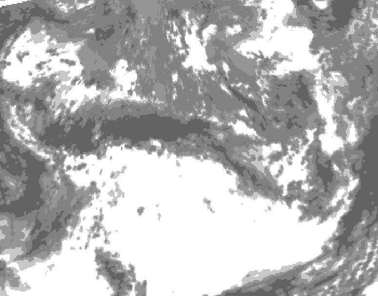 GDPS total cloud 240 hour forecast chart for Canada based on 2026/05/23 1200Z data