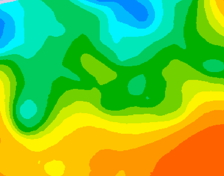 GDPS 500 millibar geopotential height 048 hour forecast chart for Canada based on 2026/05/24 0000Z data