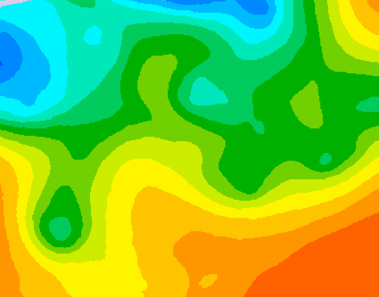 GDPS 500 millibar geopotential height 066 hour forecast chart for Canada based on 2026/05/24 0000Z data