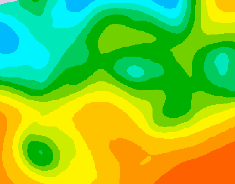GDPS 500 millibar geopotential height 084 hour forecast chart for Canada based on 2026/05/24 0000Z data