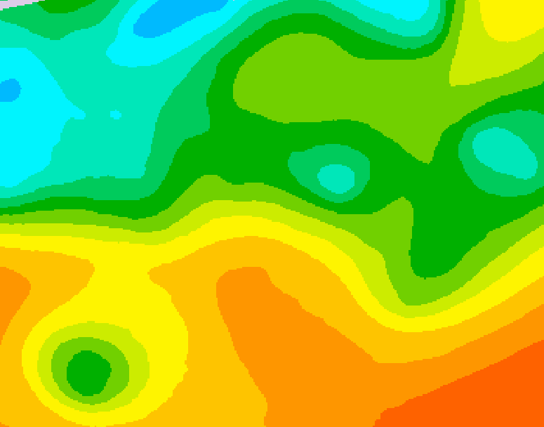 GDPS 500 millibar geopotential height 096 hour forecast chart for Canada based on 2026/05/24 0000Z data
