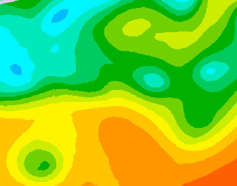 GDPS 500 millibar geopotential height 108 hour forecast chart for Canada based on 2026/05/24 0000Z data