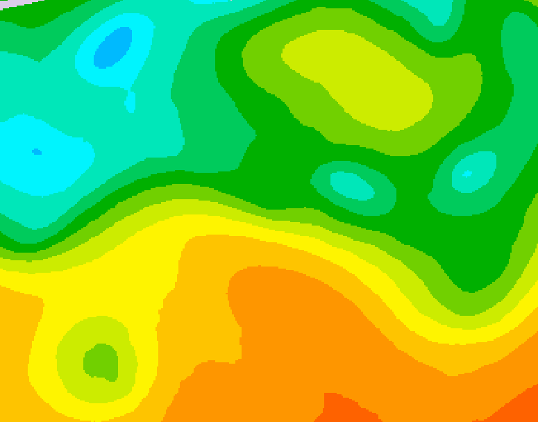 GDPS 500 millibar geopotential height 120 hour forecast chart for Canada based on 2026/05/24 0000Z data