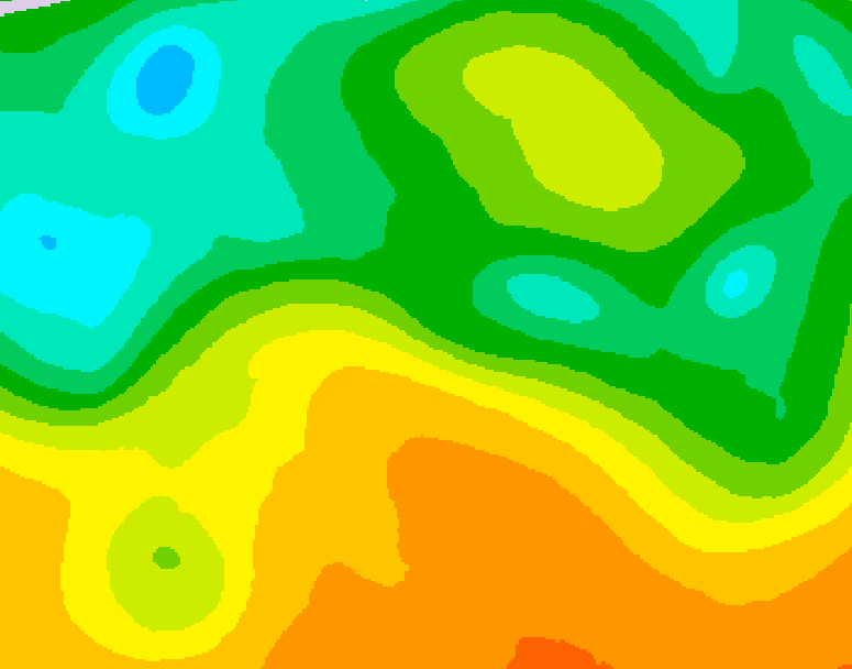 GDPS 500 millibar geopotential height 126 hour forecast chart for Canada based on 2026/05/24 0000Z data