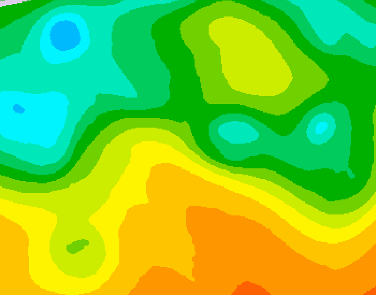 GDPS 500 millibar geopotential height 132 hour forecast chart for Canada based on 2026/05/24 0000Z data