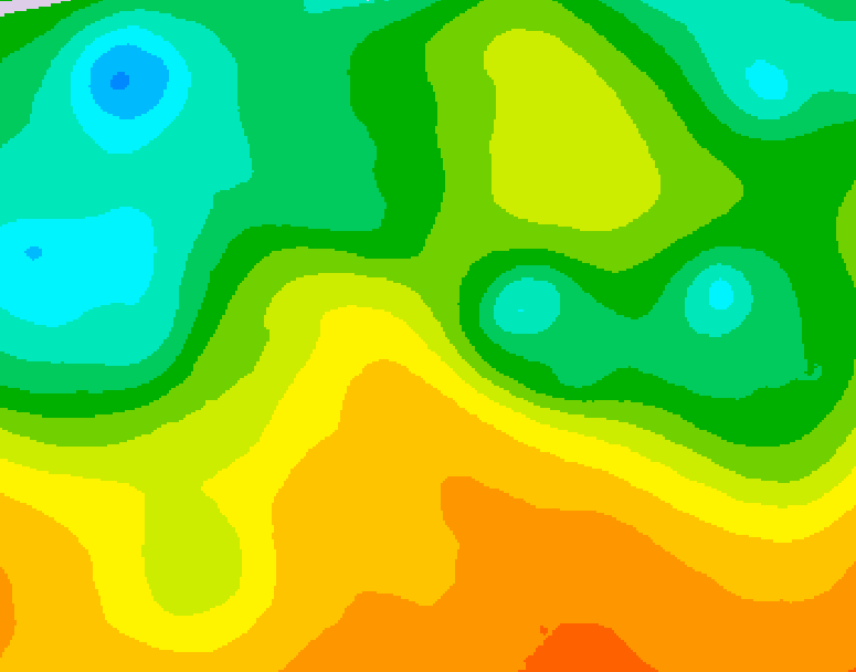 GDPS 500 millibar geopotential height 138 hour forecast chart for Canada based on 2026/05/24 0000Z data