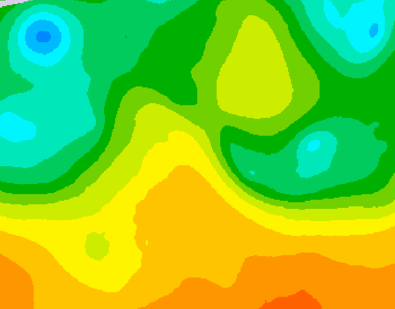 GDPS 500 millibar geopotential height 150 hour forecast chart for Canada based on 2026/05/24 0000Z data