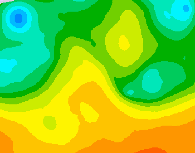 GDPS 500 millibar geopotential height 156 hour forecast chart for Canada based on 2026/05/24 0000Z data