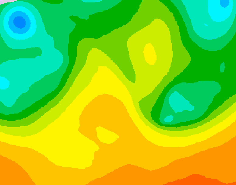 GDPS 500 millibar geopotential height 162 hour forecast chart for Canada based on 2026/05/24 0000Z data