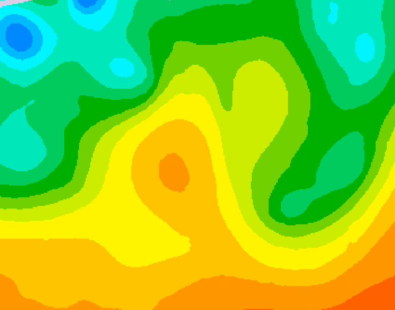 GDPS 500 millibar geopotential height 186 hour forecast chart for Canada based on 2026/05/24 0000Z data