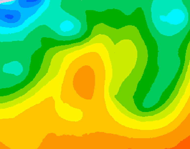 GDPS 500 millibar geopotential height 198 hour forecast chart for Canada based on 2026/05/24 0000Z data