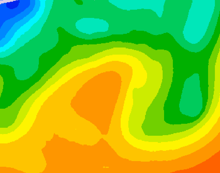 GDPS 500 millibar geopotential height 216 hour forecast chart for Canada based on 2026/05/24 0000Z data
