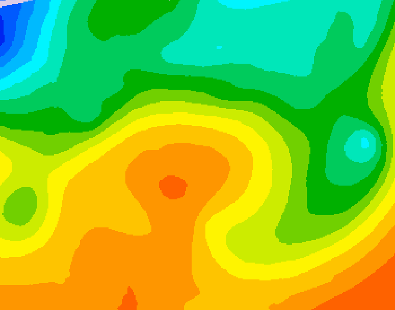 GDPS 500 millibar geopotential height 234 hour forecast chart for Canada based on 2026/05/24 0000Z data
